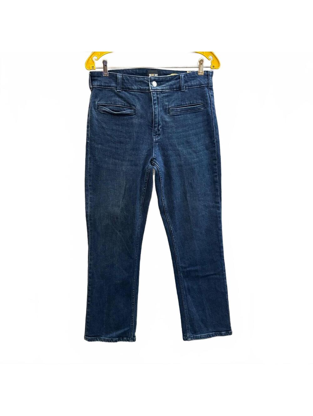 Maeve Anthropologie Cropped Straight Jeans Women's 29 Medium Wash Boho Indie